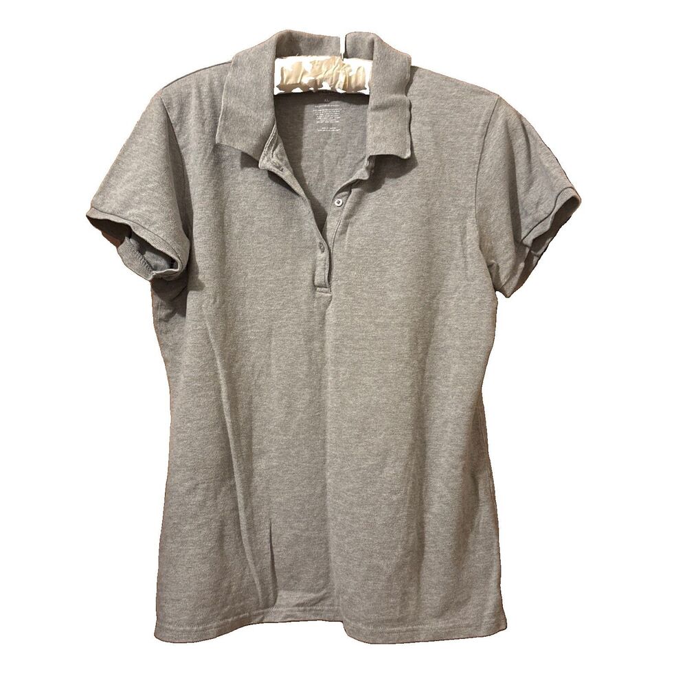 Women’s Arizona Jean Co. Polo Shirt Gray Size XL Cotton Blend